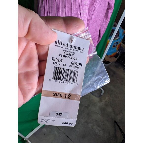 NWT Alfred Dunner Jacket Pink Long Sleeve Blazer Women's Size 12 - Picture 4 of 5